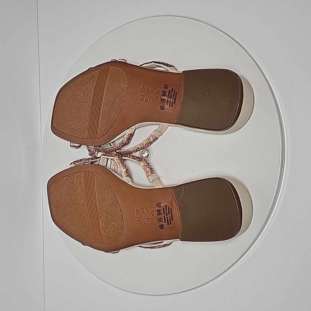 Naturalizer Abriana 2 Sandals Slides Slip-On Strappy Rhinestones Open Toe 7.5 W - Picture 14 of 14